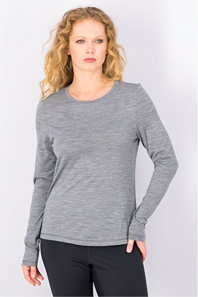 Tchibo Women Sportswear Fit Long Sleeve Outdoor Top, Grey