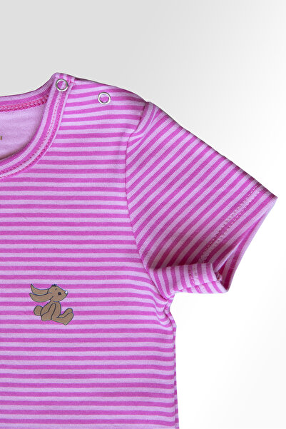 The Cotton Tail Bunny %100 Doğal Pamuk Kısa Kollu Şortlu Bebek&Çocuk Tulum