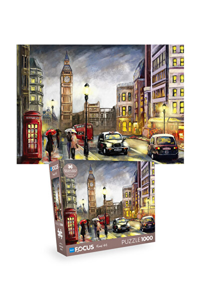 Blue Focus 2 Adet 1000 Parça Puzzle - London ve Cappadocia