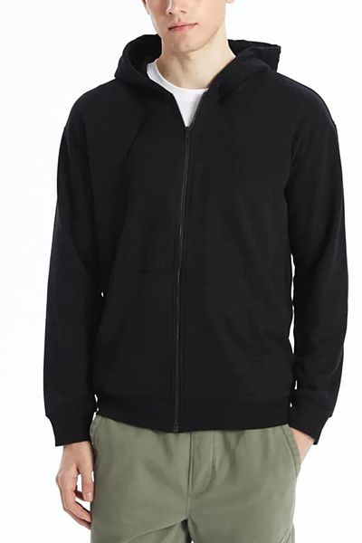 BayBayan Ανδρική ζακέτα με φερμουάρ δύο κλωστών Basic Trend Seasonal