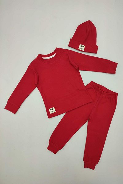 Peki Gift Tracksuit Set for Kids Girls Boys - Add 5 Pay 4, Medium Thick Cotton, Beret Top and Bottom Set 14750