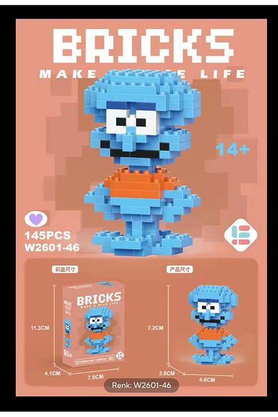 Bricks 3D الطوب ليجو 145 قطعة أجزاء البناء