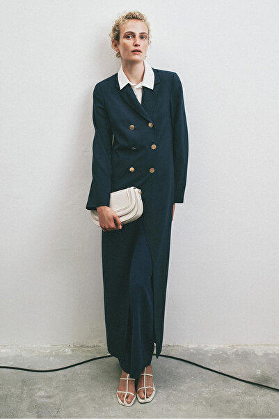 Touché Privé سترة طويلة من الكريب