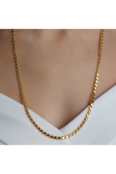 Altınbeyi 14 Ayar Altın Pullu Zincir 4mm 9.30 gram 65cm