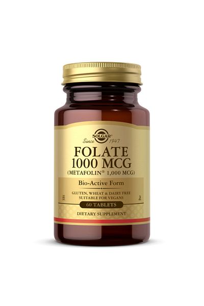 Solgar Folate, 1000 mcg, 60 Tablets