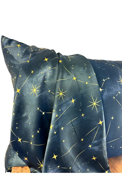 ICON SILK Față de pernă 100% mătase 1 bucată 50cm*70cm (Noapte înstelată)