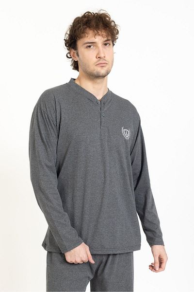 Lukitus Ανδρικό σετ πιτζάμες Oversize Oversize από βαμβάκι