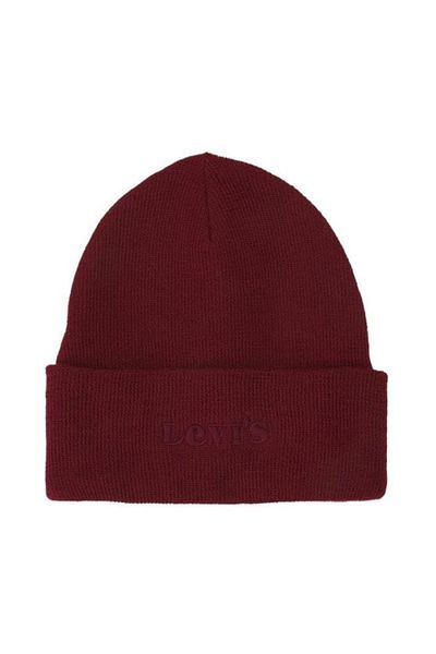 Levi's Men's Vintage Logo Printed Modern Beret Beanie