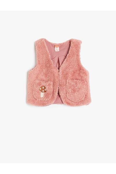 Koton Rosa Baby-Mädchen-Weste 5WMG20004AK