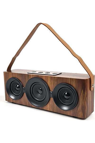 Bood Kablosuz Hoparlör D-98 Kahverengi
