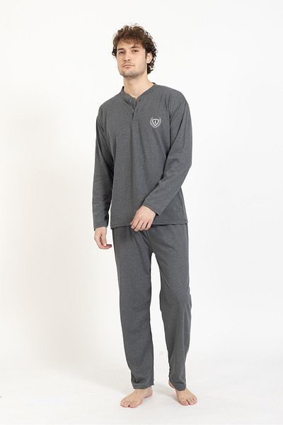 Lukitus Ανδρικό σετ πιτζάμες Oversize Oversize από βαμβάκι