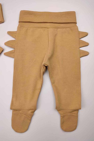 Peki Newborn Add 5 Pay 4 Baby Girl Organic Cotton Full Calip Dino Theme Set of 3 Gift 14931