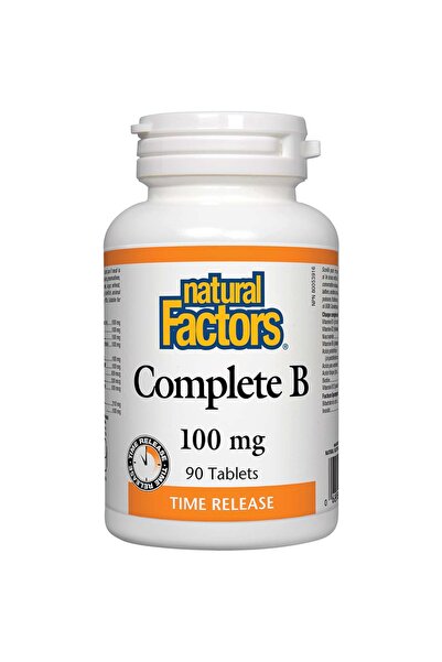 Natural Factors Complete B, 100 mg, 90 Tablets