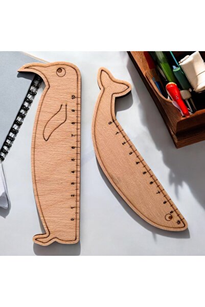 Ahşap Hayvan Cetvel (SORU YOLU ULAŞIP ISTEDİĞİNİZ 3 ADET ÜRÜNÜ BELİRTİNİZ) - 15 Cm - 2'li Set