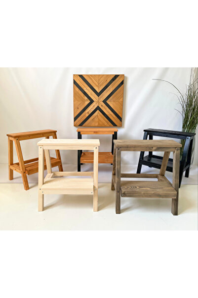 Handmade Kiraz Basamak Tabure, Basamak Tabure, Ahşap Basamak Yükseltici