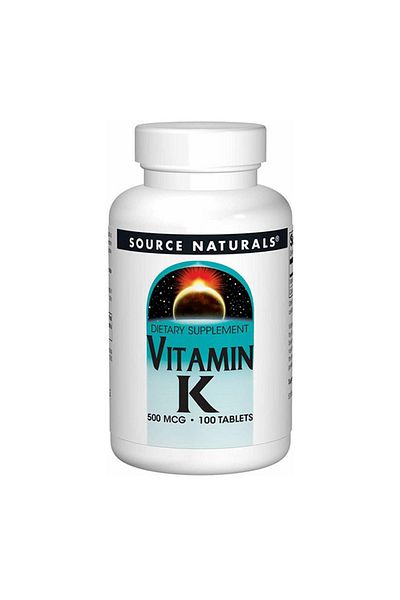 source naturals Vitamin K, 500 mcg, 100 Tablets