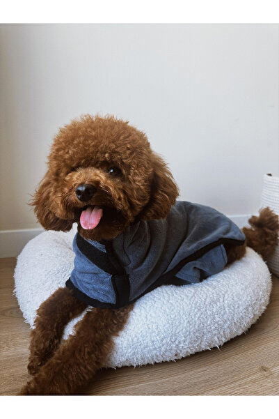 oyapet رداء حمام فاخر للكلاب بطبقة مزدوجة بطول الظهر يتراوح من 42 إلى 48 سم
