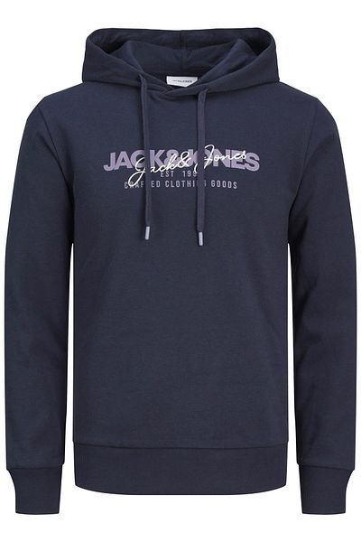 Jack & Jones Hanorac pentru bărbați bleumarin - guler cu glugă, JJALVIS SWEAT HOOD