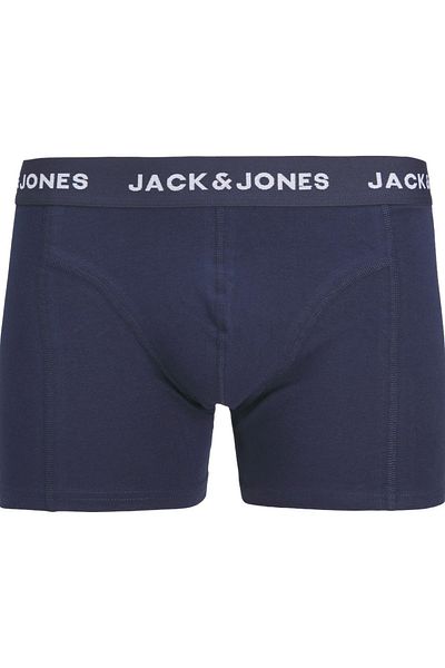 Jack & Jones JACTEO SOLID TRUNKS 3 PACK ΣΚΟΥΡΟ ΜΠΛΕ 12259080