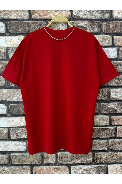 WOODROFFE Star Printed Men's T-Shirt - Short Sleeve, Oversize, Black White Red 29 October 23 April 19 May