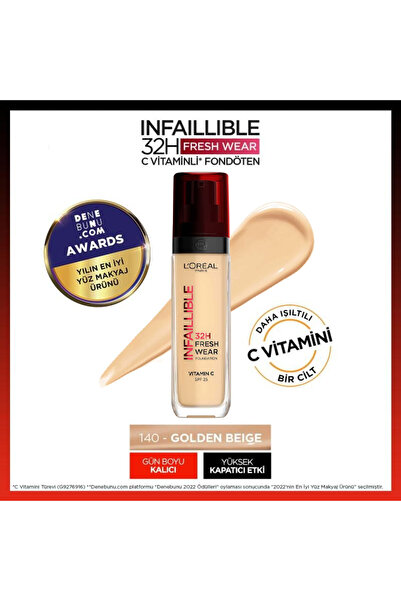 L'Oreal Paris Loreal Paris Infaillible 32H Fresh Wear Foundation - Kapatıcı F...
