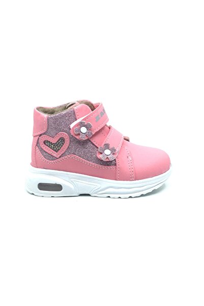 Taşpınar Ayakkabı Simli Zaby Kız Rahat Çocuk Kışlık Kısa Bot Cırtlı Işıklı Spor Ayakkabı 22-25