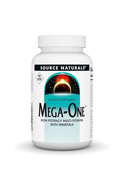 source naturals مصدر طبيعي ميجا وان بدون حديد، 30 قرصًا