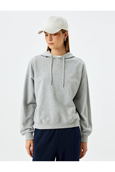 Koton Φούτερ Basic Hooded - Μακρυμάνικο, Βαμβακερό με τρεις κλωστές