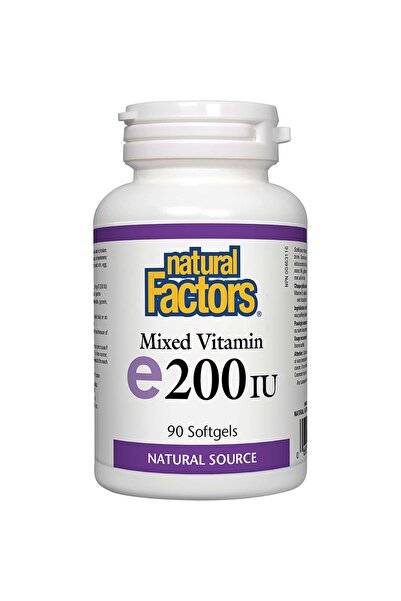 Natural Factors Mixed Vitamin E, 200 IU, 90 Softgels