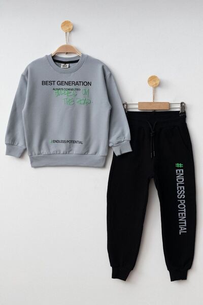 Minigimin Cicileri Хлопчачий сірий 2-х предметний комплект - Miniğimin Cicile...