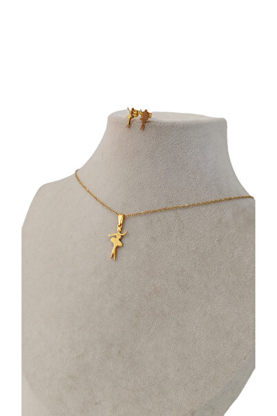 LULLY KİDS طقم قلادة وأقراط راقصة الباليه