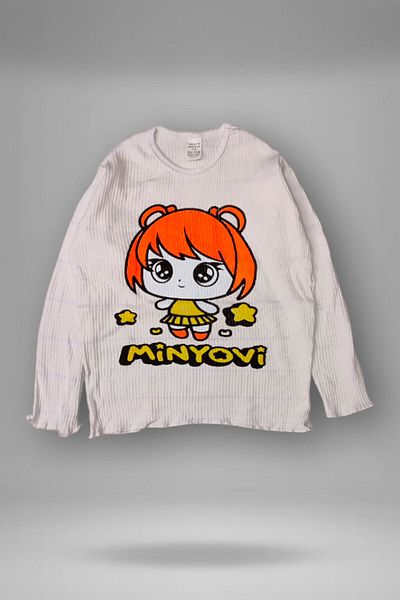 Peki 5-Piece Girl Lycra Minyovi Badi Blouse T-Shirt Gift Sweatshirt Sivit Sweatshirt - Soft 15251
