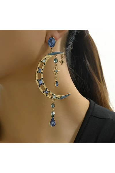 TAKİŞKO AY MODEL BÜYÜK TASARIM KÜPE