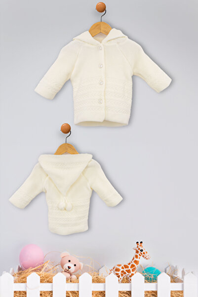 Kinder Baby سترة أطفال مخططة بغطاء للرأس من Veycan Baby 0101