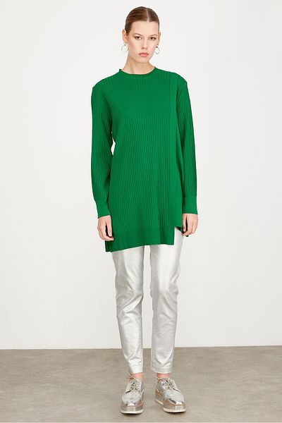Tığ Triko ASYMMETRIC DETAIL RAYON TUNIC BENETTON