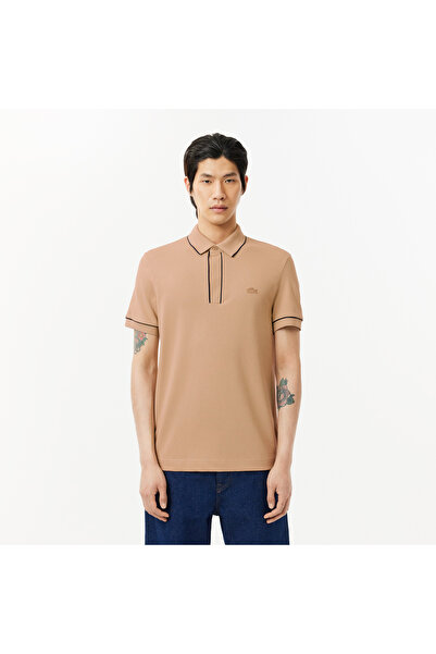 Lacoste Erkek Regular Fit Organik Pamuk Bej Paris Polo