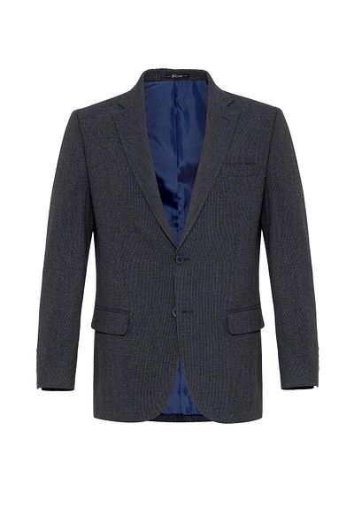 SÜVARİ Süvari Loose Fit 4 Drop Dobby Navy Blue Suit