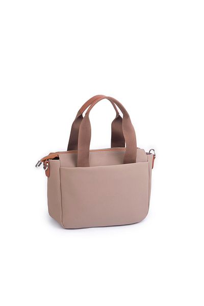 Nas Bag Geantă de mână și crossbody pentru femei, cu umăr ușor, originală, Mink Tan Buzzy