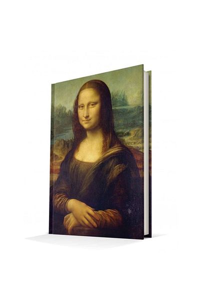 DEFFTER Art Of Word/ Da Vıncı 14x20 Monalısa غطاء صلب مخطط D