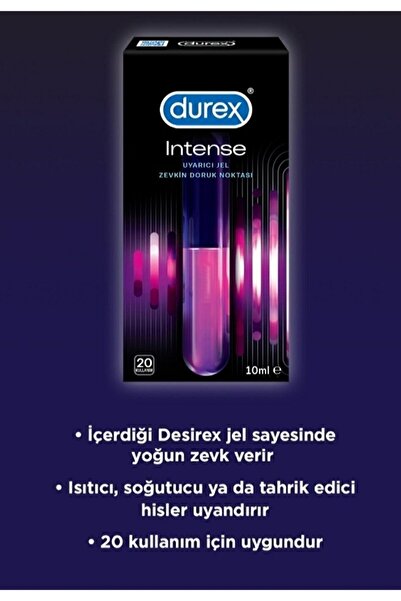 Durex Intense Uyarıcı Tahrik Edici Hisset Kayganlaştırıcılı Jel