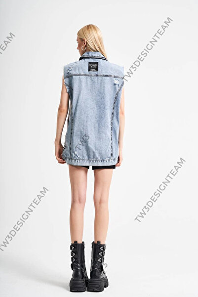 tw3 Синій джинсовий жилет