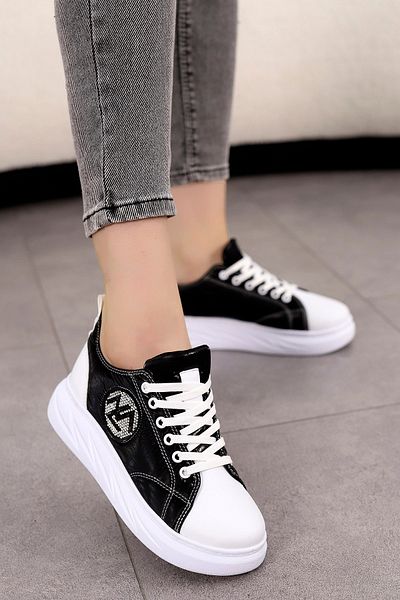 Mamito Ayakkabı MDL 134 Flat Bottom Lace Up Sneakers