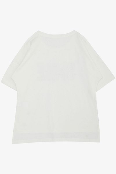 Breeze Μπλουζάκι για κορίτσια 9-16 ετών - Smile Text Printed & Stone Detailed, Ecru