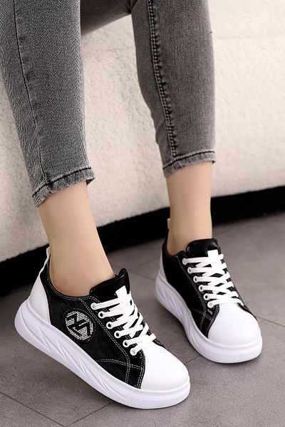 Mamito Ayakkabı MDL 134 Flat Bottom Lace Up Sneakers