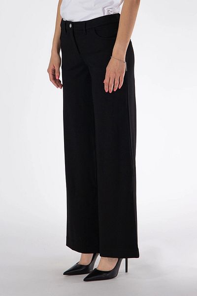 Guess PALAZZO PONTE P بنطال أسود للنساء W4YB13KBJP2-JBLK