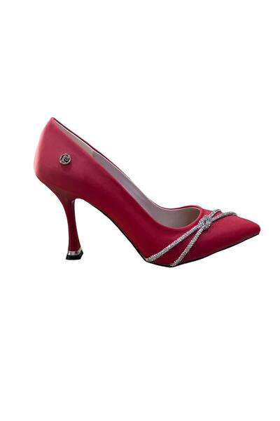 Pierre Cardin ORİJİNAL PİERRE CARDİN 54037 STİLETTO ABİYE SATEN  AYAKKABI