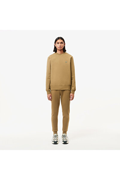 Lacoste Slim Fit Organik Pamuk Erkek Kahverengi Eşofman Altı