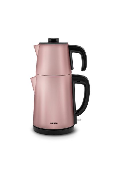 Karaca Gastro Dem 2 in 1 - Steel Inox Tea Maker and Water Warmer Rosegold