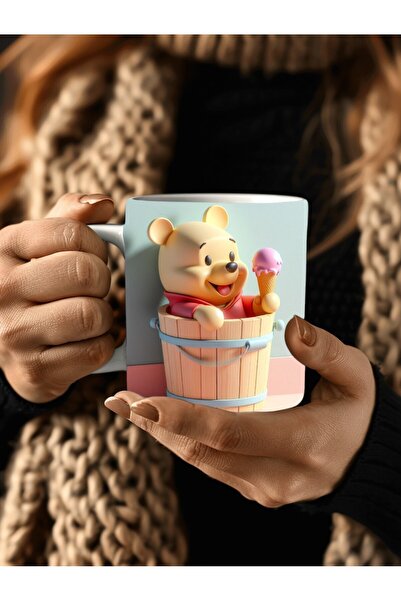Evion Winnie the Pooh - Kaplan Tigger - İyor - Piglet Baskılı 3D Tasarım Sera...