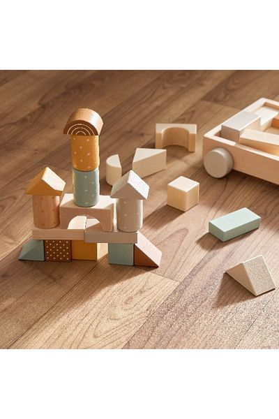 Home Box Block Cart 26-Piece Set for 1 year - 19.8x20.4x5.8 cm